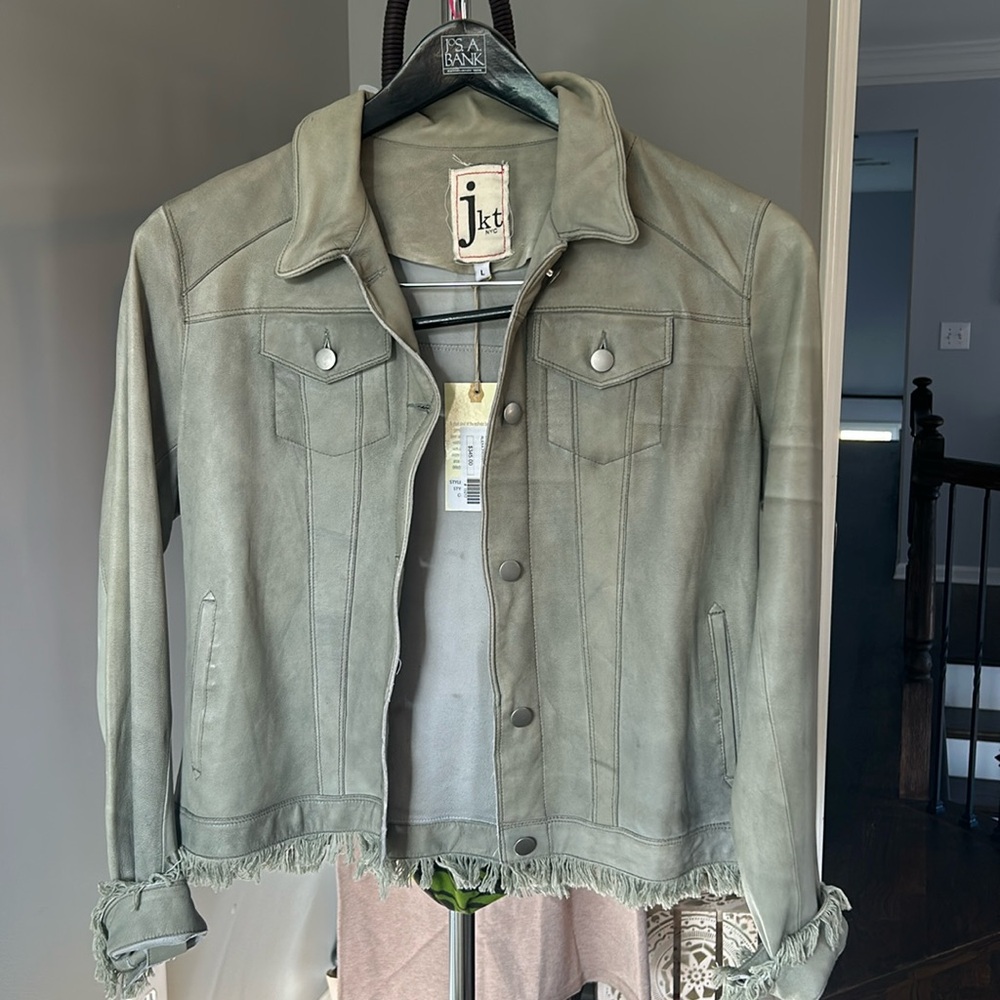 JKT Alexa Patina leather jacket